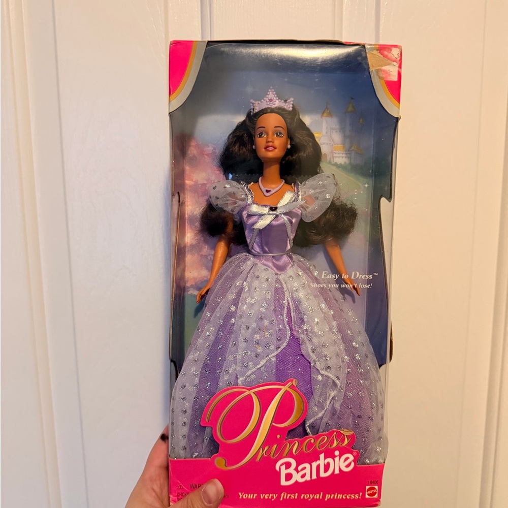 Barbie Princess Doll in Elegant Purple Dress